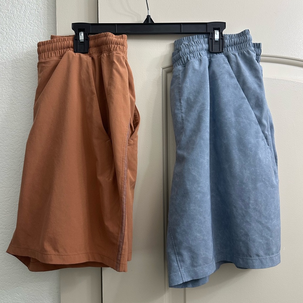 2 lululemon Pace Breaker 7” with liner shorts